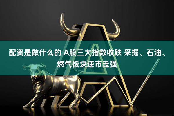 配资是做什么的 A股三大指数收跌 采掘、石油、燃气板块逆市走强