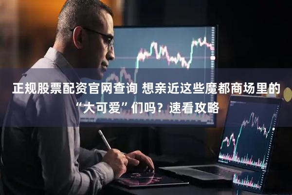 正规股票配资官网查询 想亲近这些魔都商场里的“大可爱”们吗？速看攻略